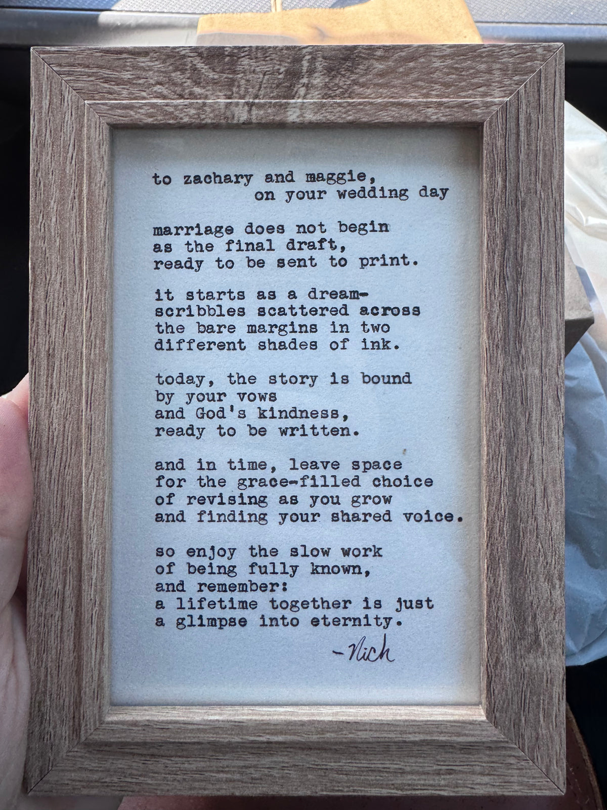 custom poem